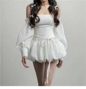 - Chic A-line Puffy Dress   GEU834