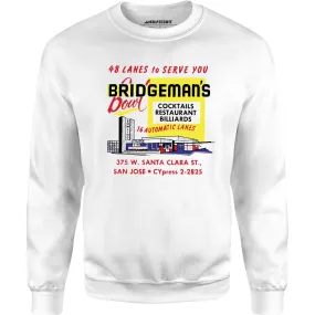 Bridgeman's Bowl - San Jose, CA - Vintage Bowling Alley - Unisex Sweatshirt