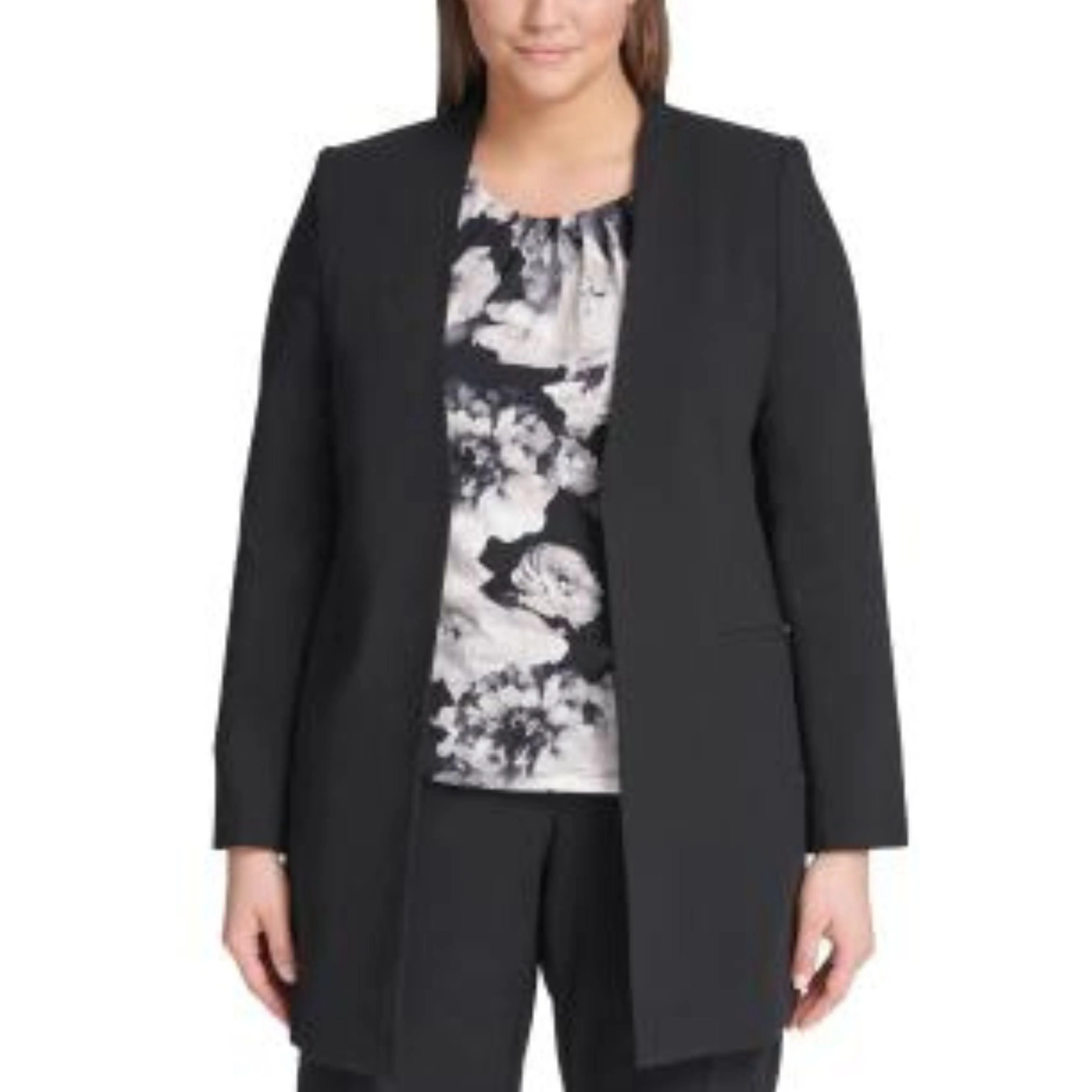 CALVIN KLEIN - Plus Open Front Professional Topper Jacket