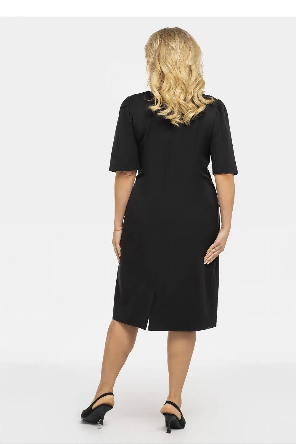 Chic Ruffled Plus Size Marga Pencil Dress