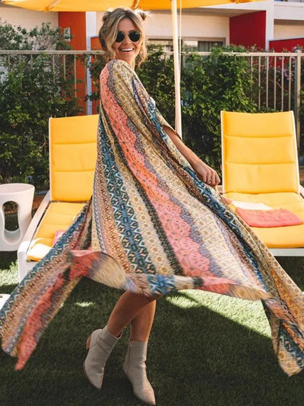 Chic UV-Blocking Coastal Cover-Up Dress