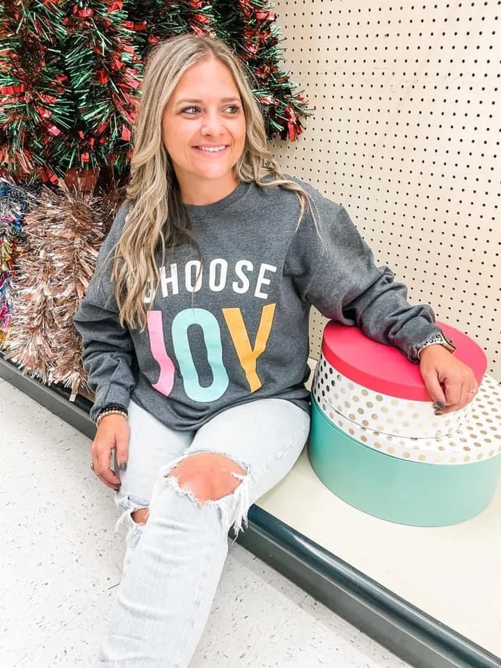 Choose Joy Graphic Sweatshirt