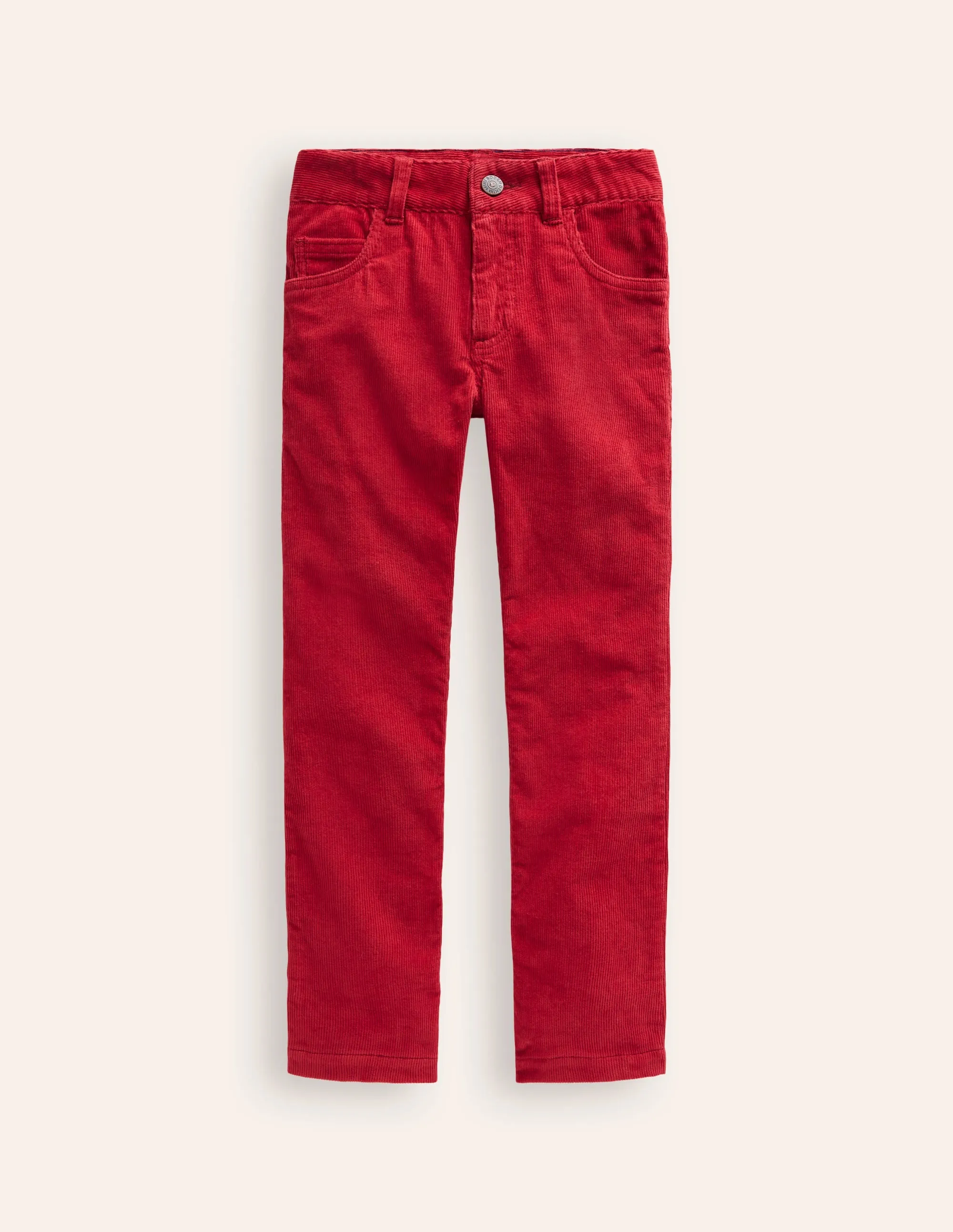 Classic Cord Trousers-Rockabilly Red