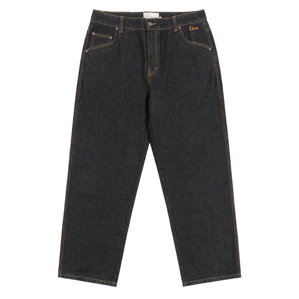 Dime Classic Relaxed Denim Pants - Black Washed