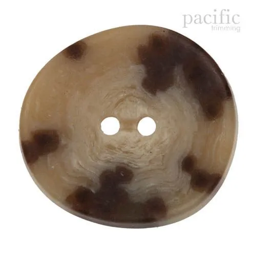 Faux Wood 2 Hole Button 120008IT