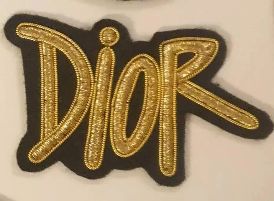 Handmade Embroidery DIOR Gold Patch