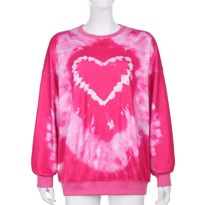 Heart Oversized Sweatshirts