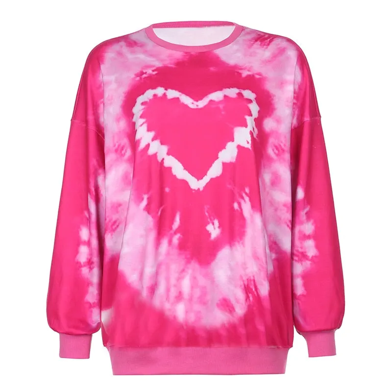 Heart Oversized Sweatshirts