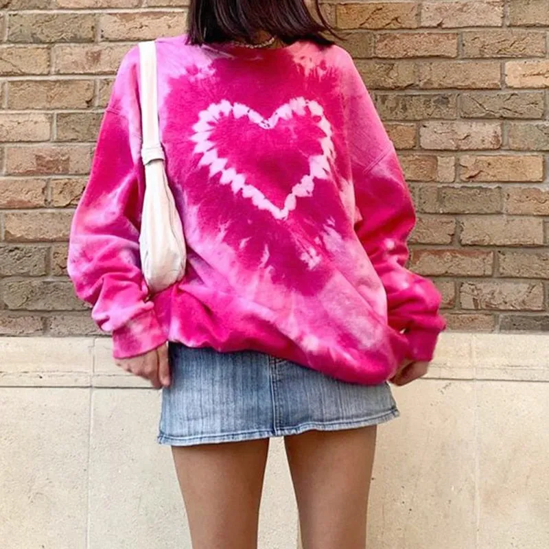 Heart Oversized Sweatshirts