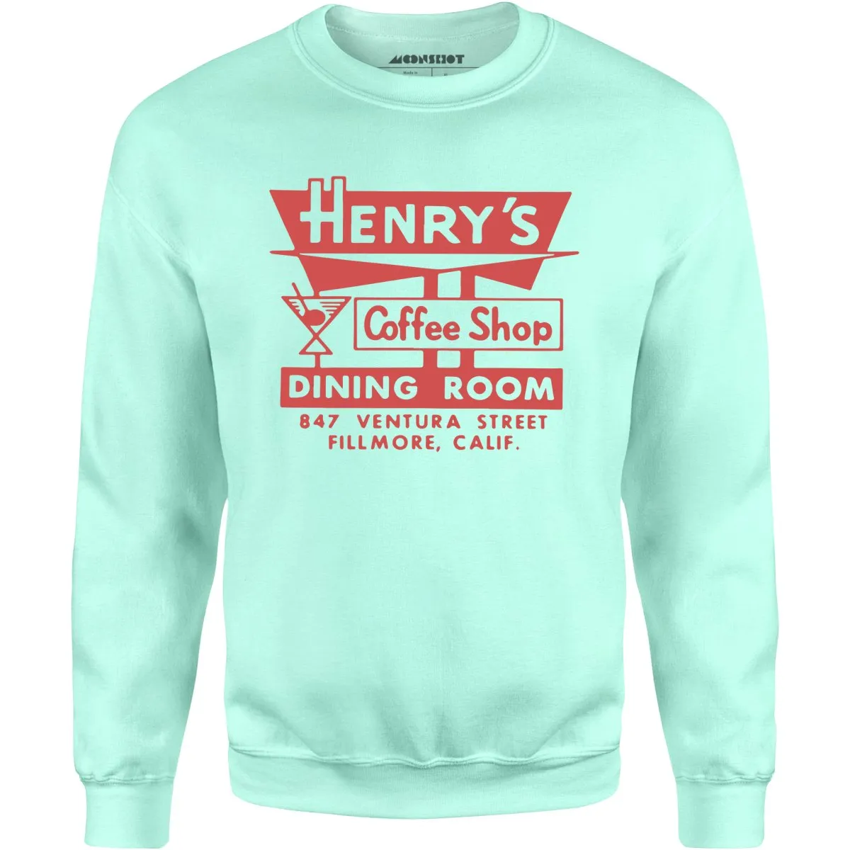 Henry's - Fillmore, CA - Vintage Restaurant - Unisex Sweatshirt