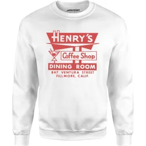 Henry's - Fillmore, CA - Vintage Restaurant - Unisex Sweatshirt