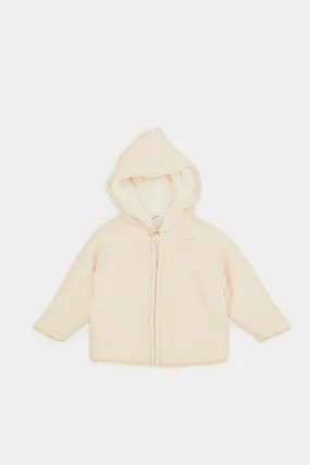 Infant Girls Lined Hooded Cardigan