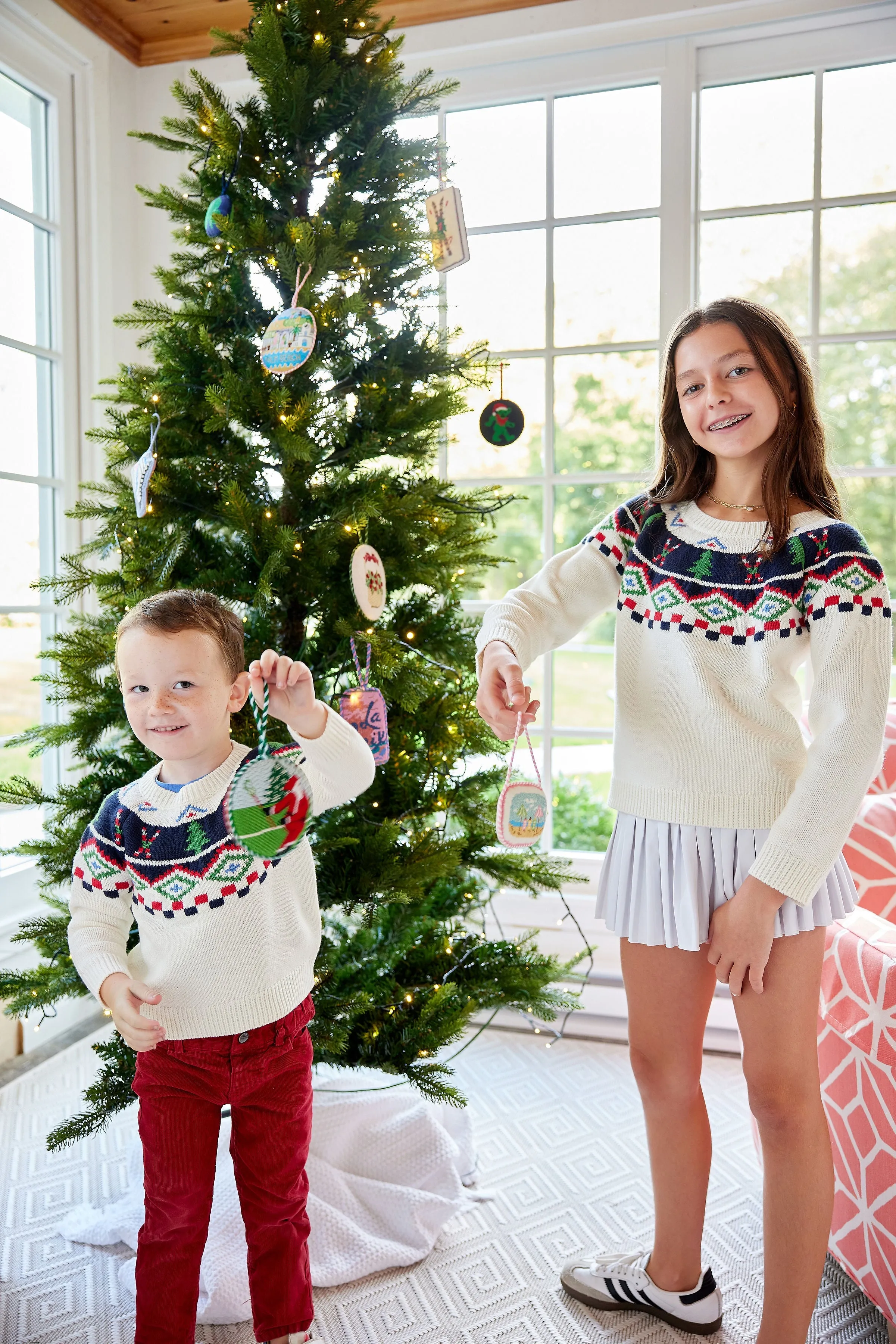 Ivory Kids Ski Fair Isle Sweater