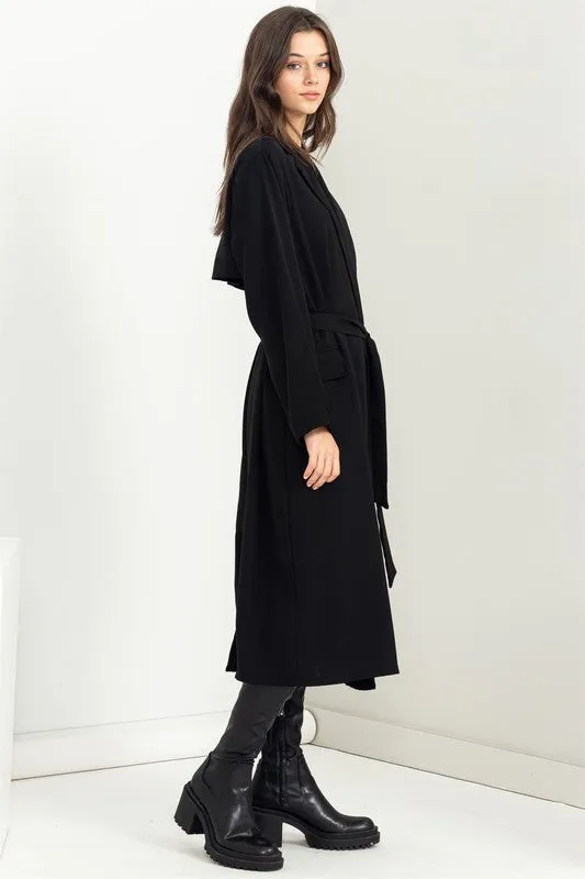 Keep Me Close Belted Women's Trench Coat