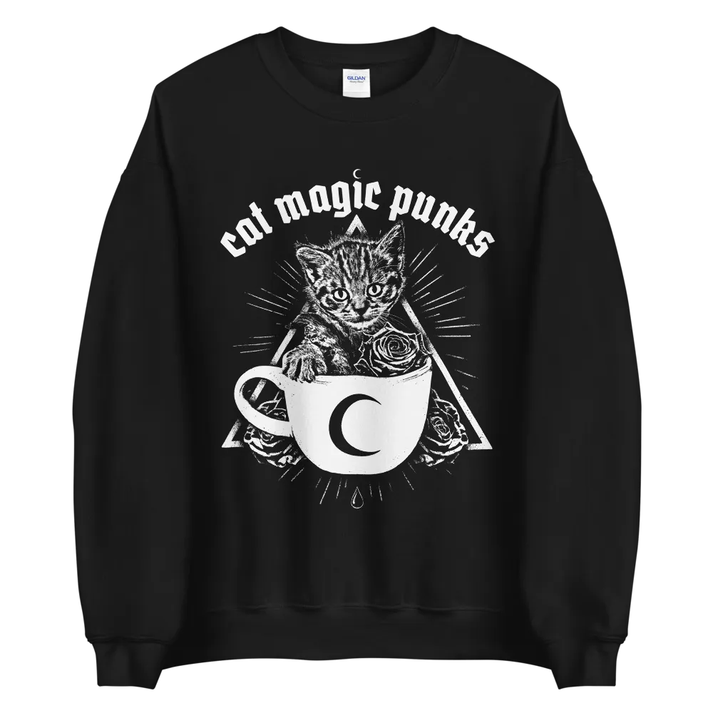 Kitty Cup Crewneck Sweatshirt