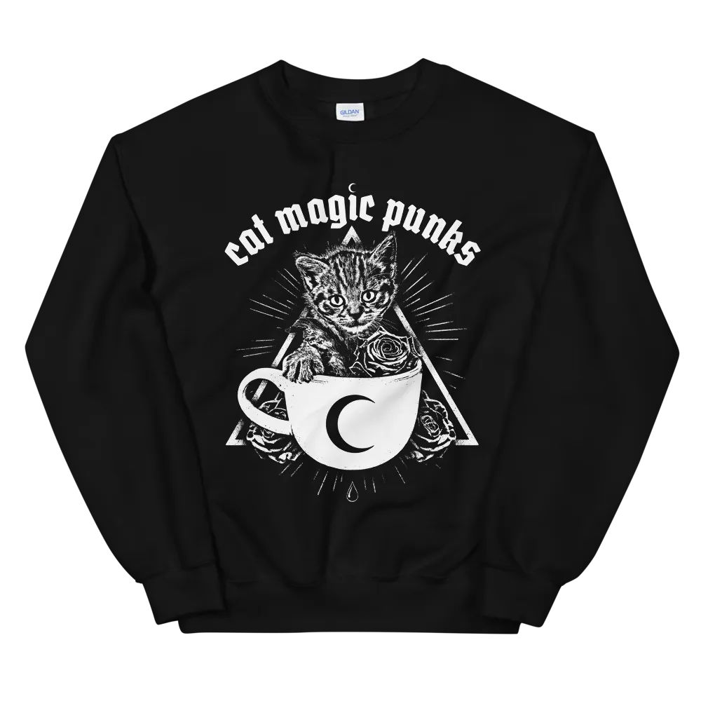 Kitty Cup Crewneck Sweatshirt