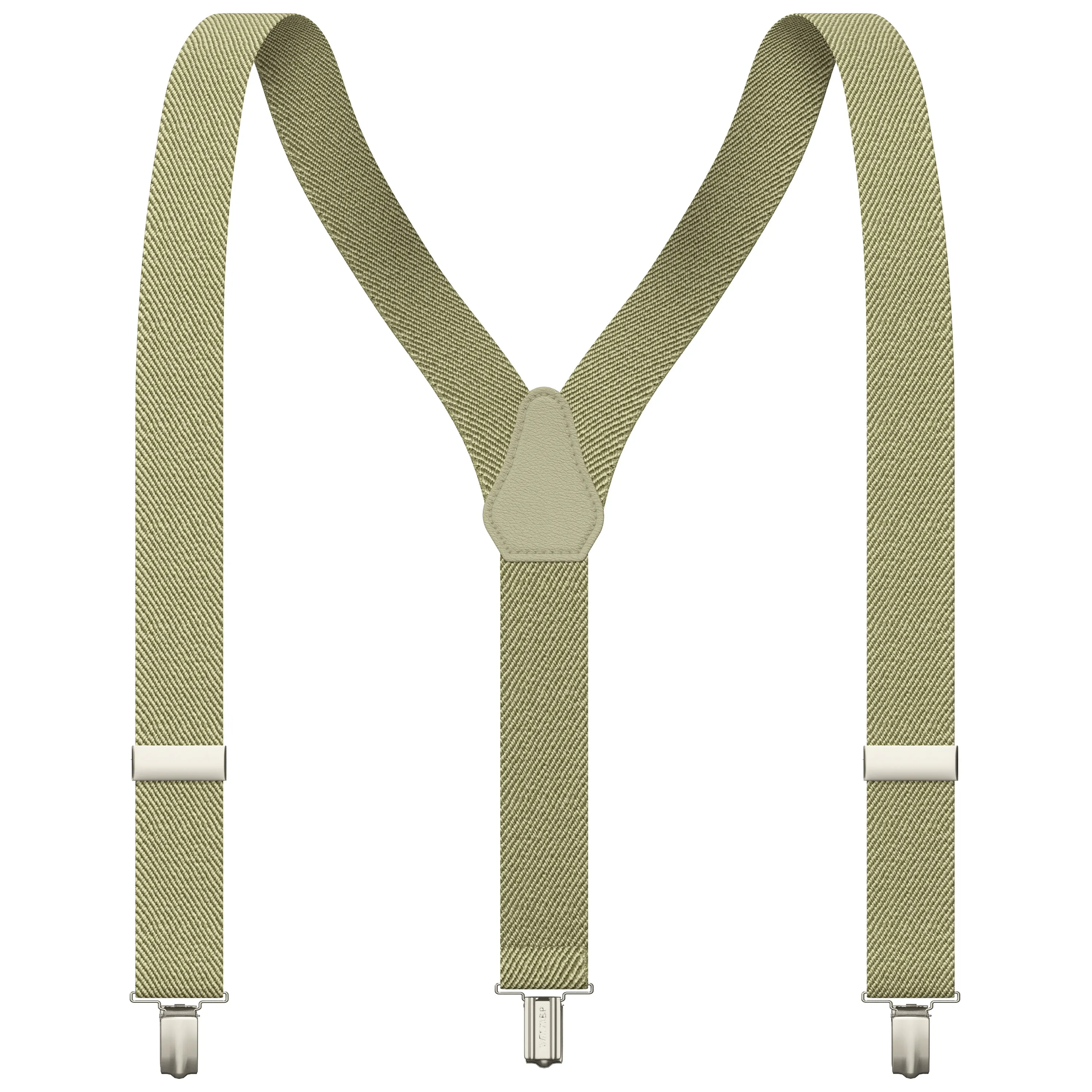 Light Fern Slim Suspenders for Men & Women Boys & Girls Y-back Shape 1 inch wide