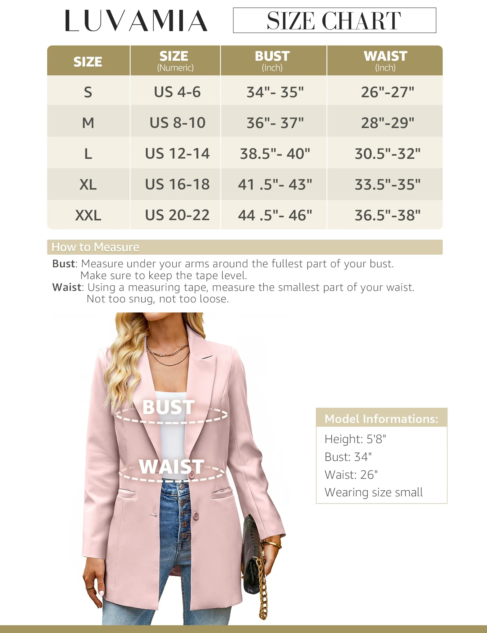 luvamia 2023 Blazers for Women Business Casual Long Blazer Jackets Dressy Work Professional Office Outfits Lapel Pockets