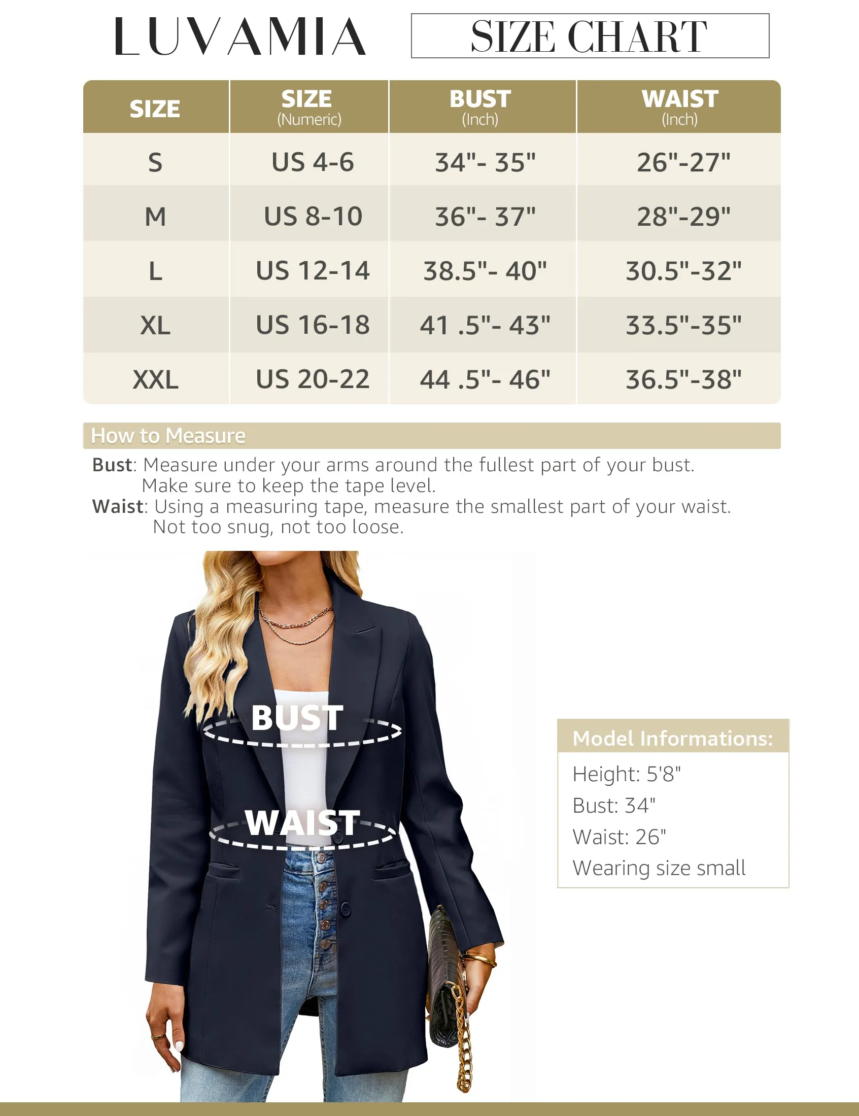 luvamia 2023 Blazers for Women Business Casual Long Blazer Jackets Dressy Work Professional Office Outfits Lapel Pockets