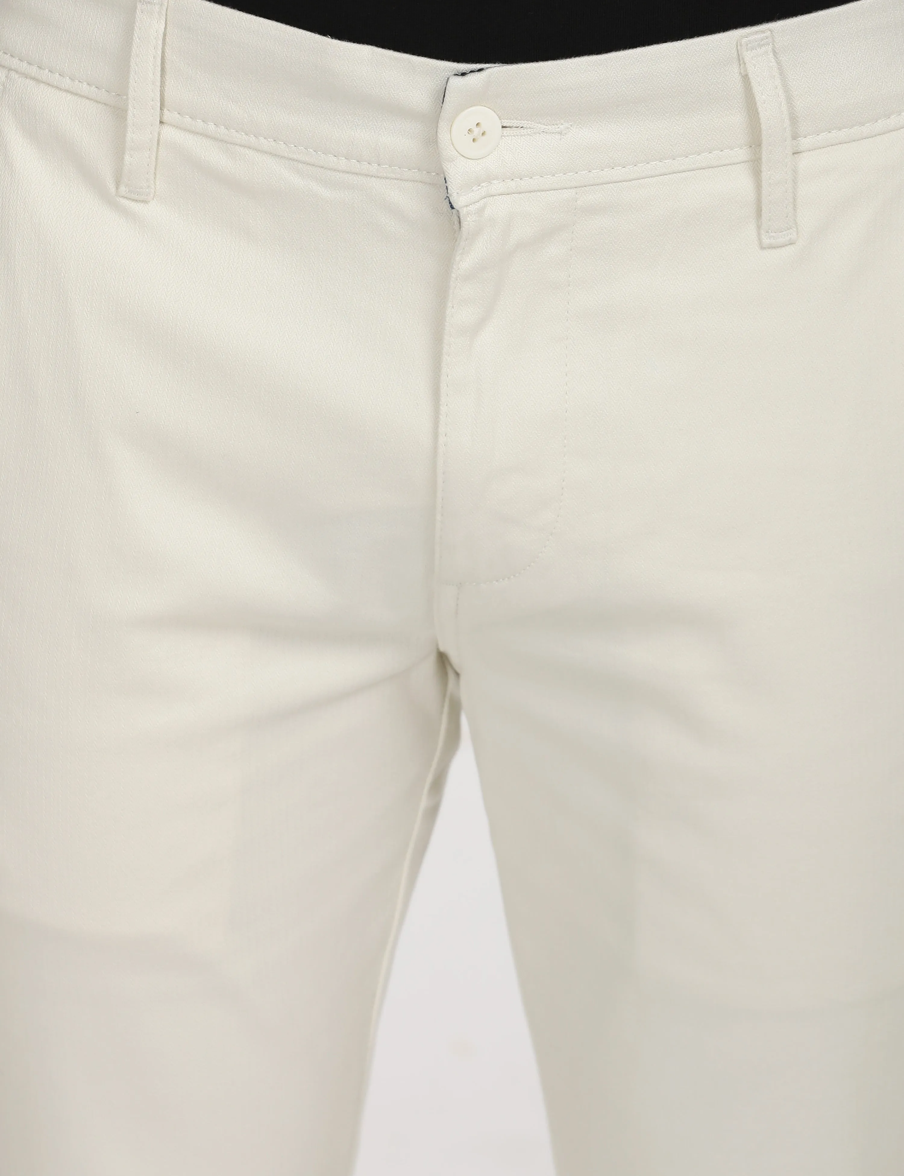 Men's White Slim Fit Chinos