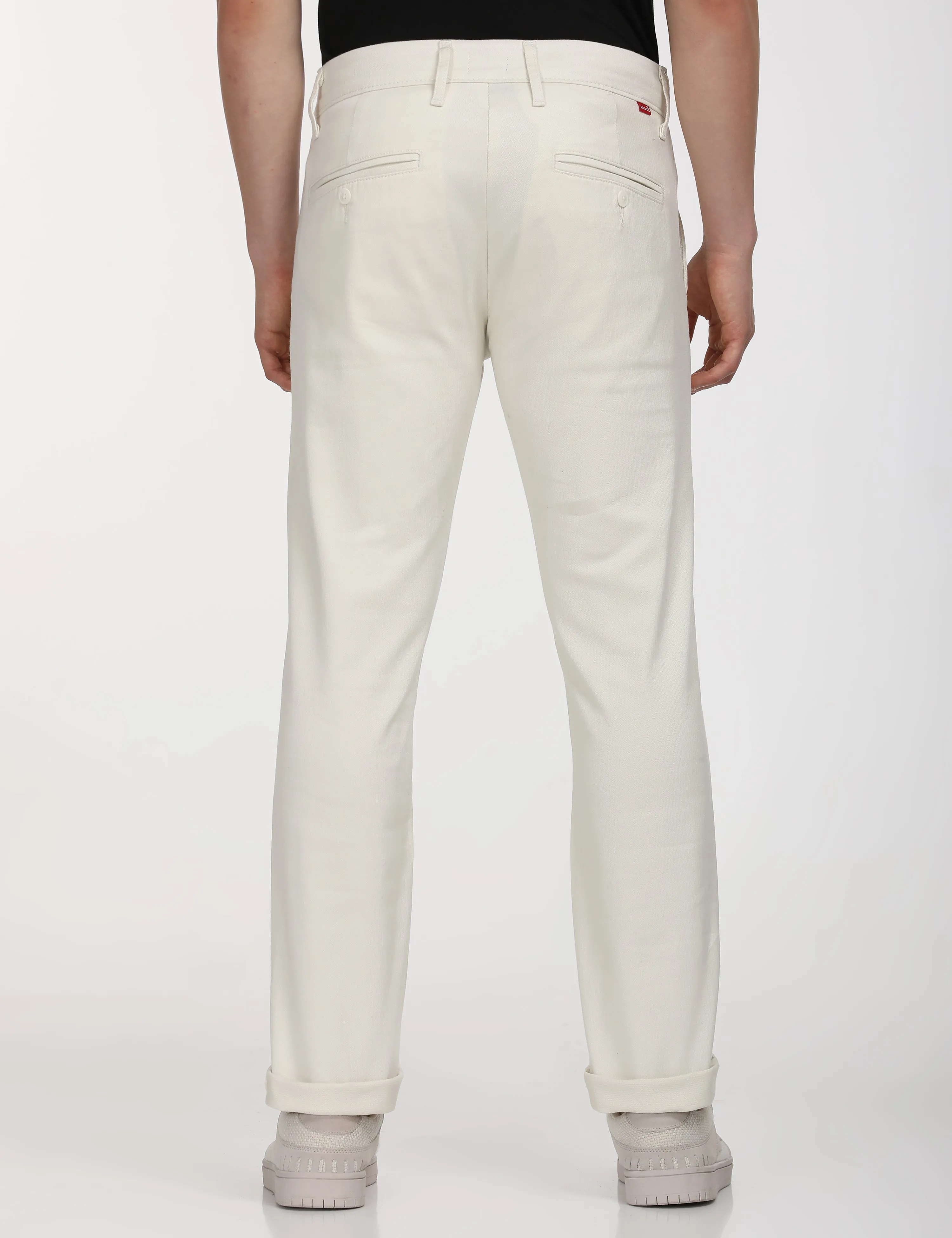 Men's White Slim Fit Chinos