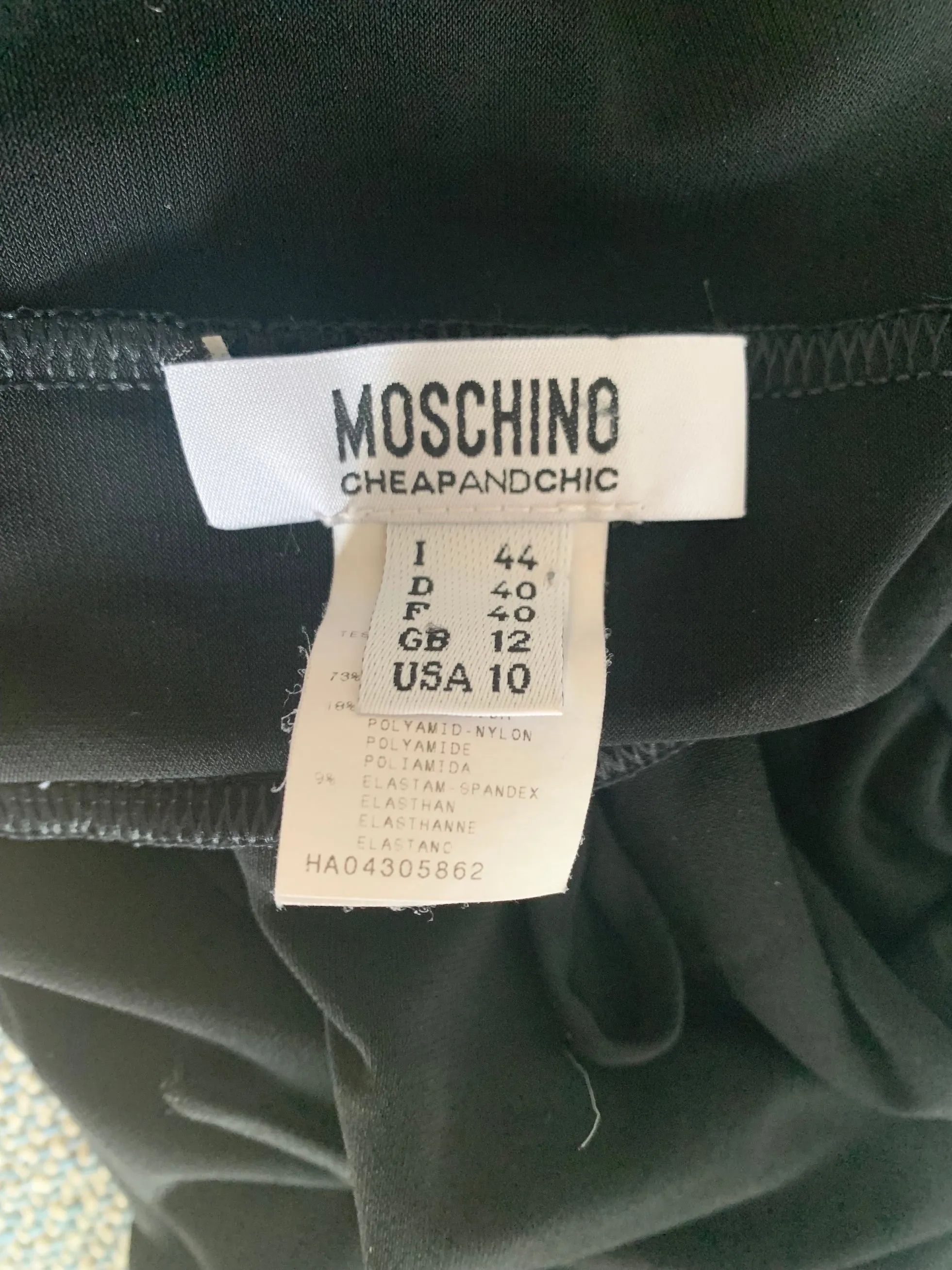 Moschino Cheap & Chic Black Maxi Dress