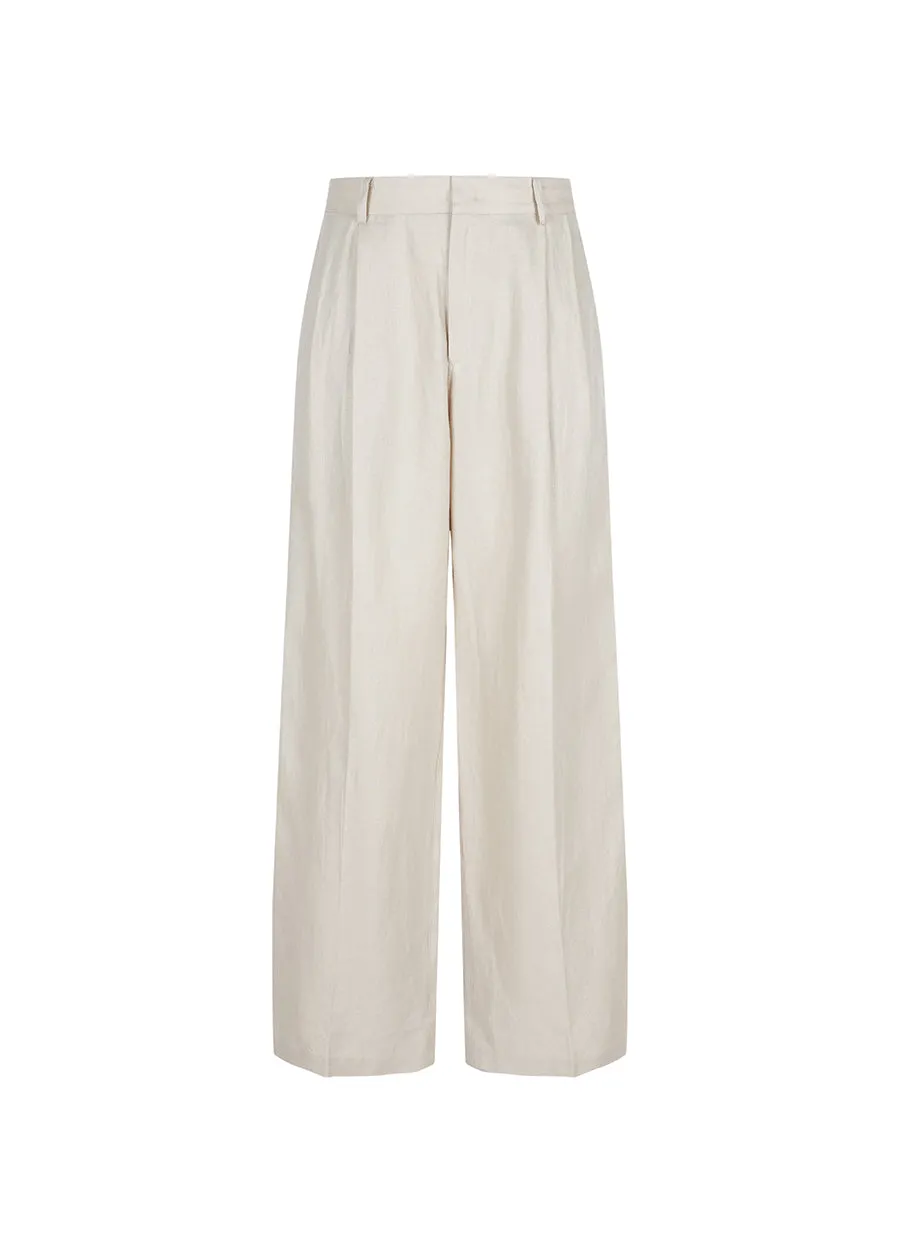 Pants / (ESG) JNBY Relaxed Linen Straight Pants