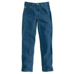 Relaxed Fit Five Pocket Tapered Leg Jean