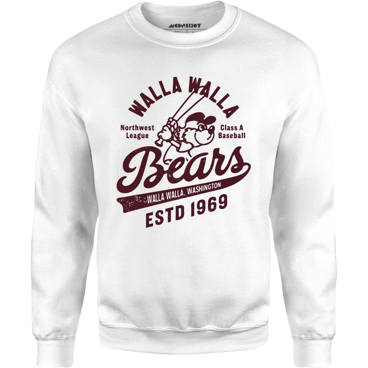 Walla Walla Bears - Washington - Vintage Defunct Baseball Teams - Unisex Sweatshirt