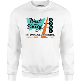 West Valley Bowl - Canoga Park, CA - Vintage Bowling Alley - Unisex Sweatshirt