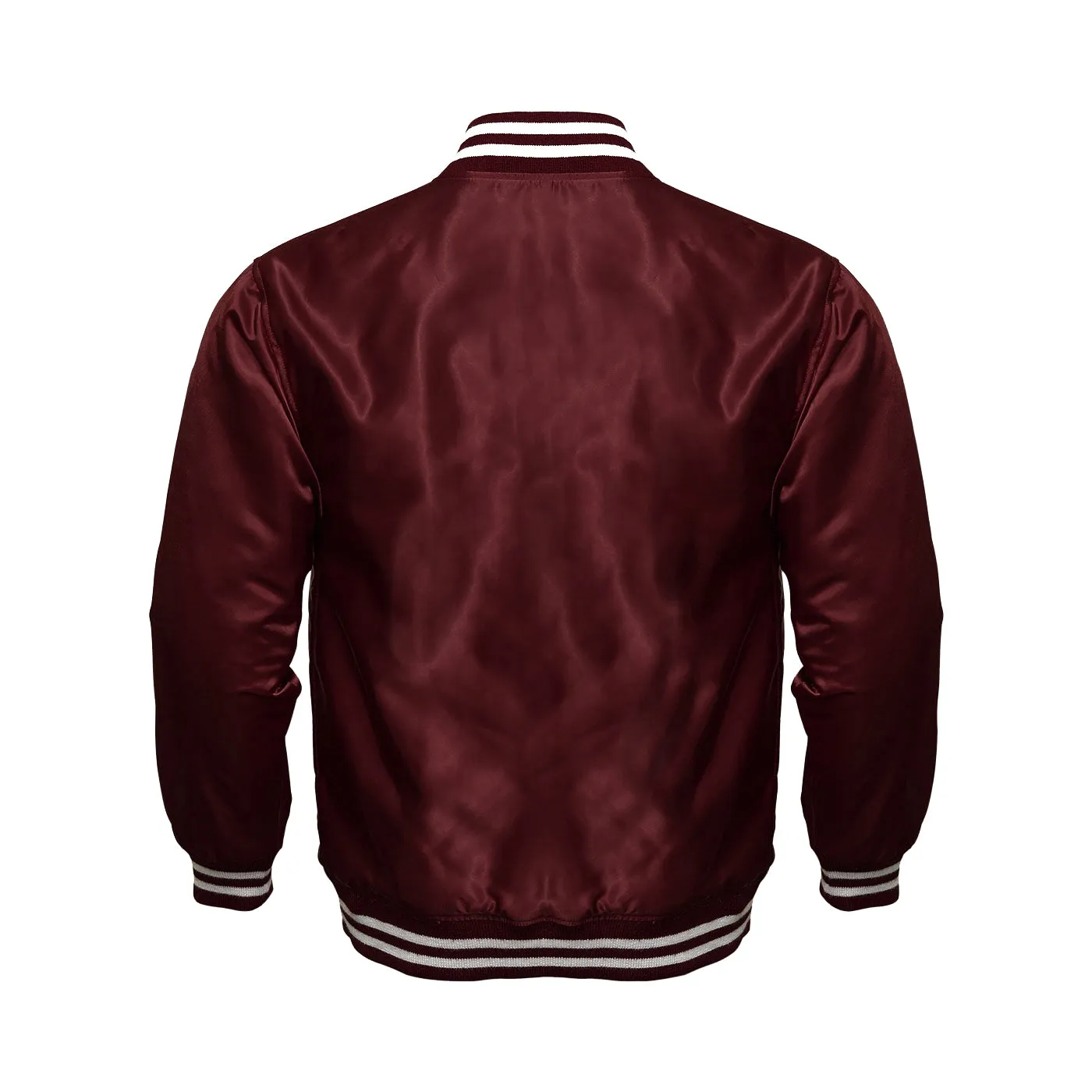 Women Satin Jacket Maroon