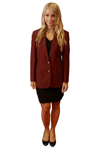 Women's Burgundy Blazer