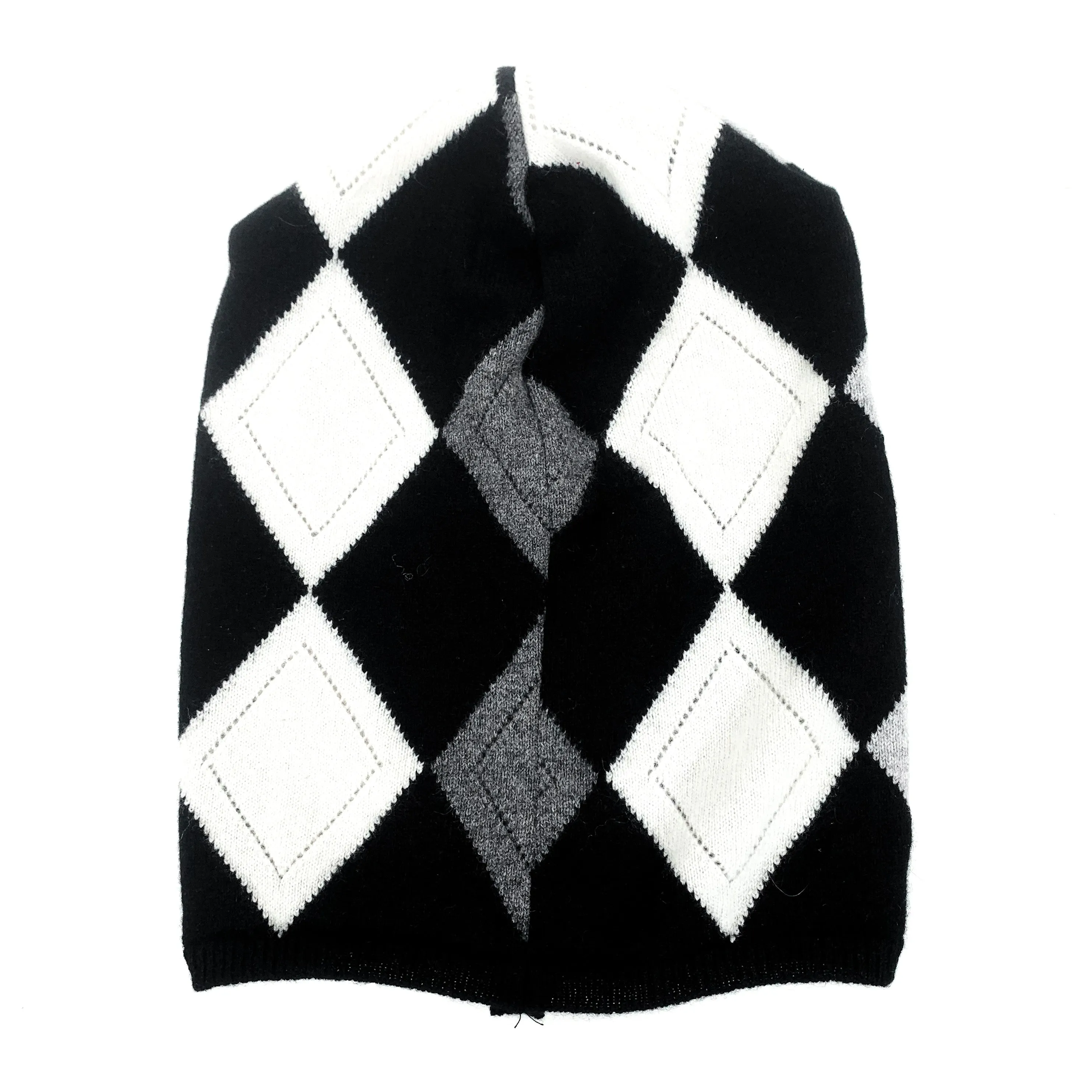 XL Black and Grey Argyle