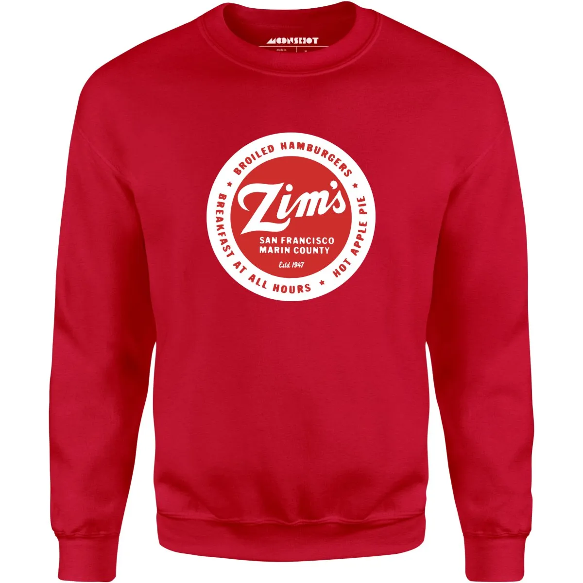 Zim's Hamburgers - San Francisco, CA - Vintage Restaurant - Unisex Sweatshirt