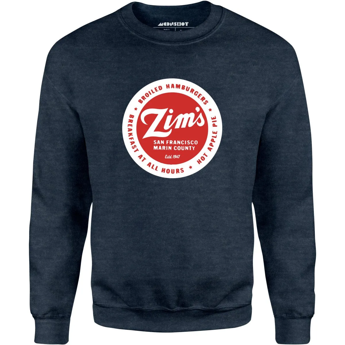 Zim's Hamburgers - San Francisco, CA - Vintage Restaurant - Unisex Sweatshirt